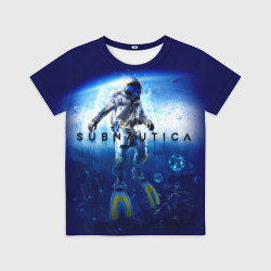 Детская футболка 3D Subnautica аквалангист