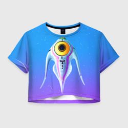 Женская футболка Crop-top 3D Subnautica инопланетная рыба
