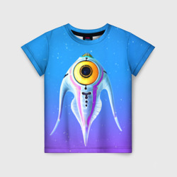 Детская футболка 3D Subnautica инопланетная рыба