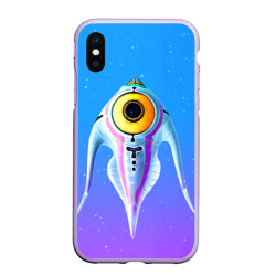 Чехол для iPhone XS Max матовый Subnautica инопланетная рыба