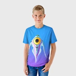 Детская футболка 3D Subnautica инопланетная рыба - фото 2