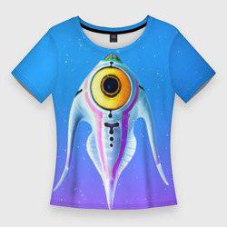 Женская футболка 3D Slim Subnautica инопланетная рыба