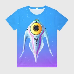 Женская футболка 3D Subnautica инопланетная рыба
