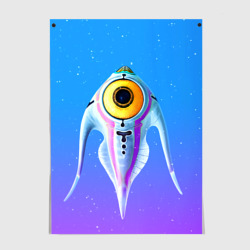 Постер Subnautica инопланетная рыба