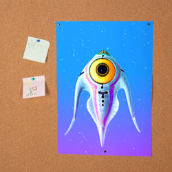 Постер Subnautica инопланетная рыба - фото 2