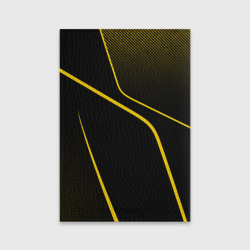 Обложка с принтом Porsche - Gold line для ребенка, вид сзади №1. Цвет основы: желтый