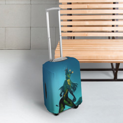 Чехол для чемодана 3D Subnautica русалка - фото 2