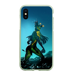 Чехол для iPhone XS Max матовый Subnautica русалка