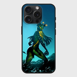 Чехол силиконовый для Apple iPhone 15 Pro матовый Subnautica русалка