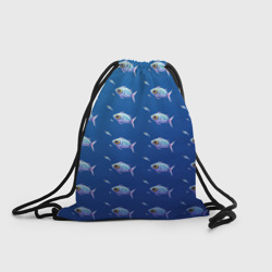Рюкзак-мешок 3D Subnautica паттерн с рыбками