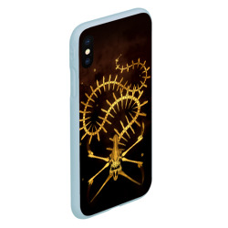 Чехол для iPhone XS Max матовый Subnautica скелет морского чудовища - фото 2