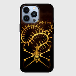 Чехол для iPhone 13 Pro Subnautica скелет морского чудовища