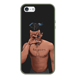 Чехол для iPhone 5/5S матовый XXXTentacion арт