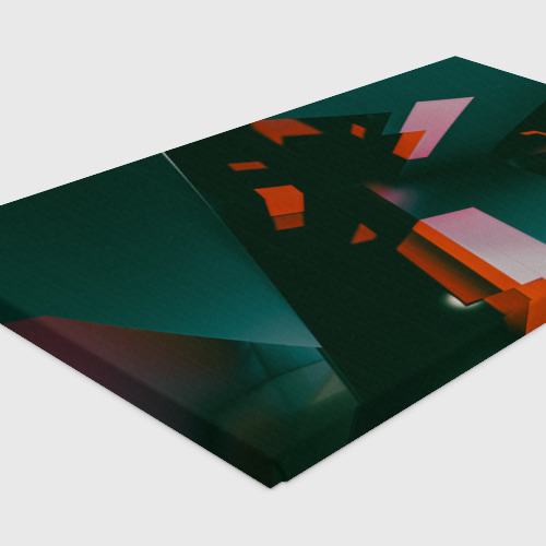 Холст прямоугольный Сюрреалистичные геометрические фигуры, цвет 3D печать - фото 4