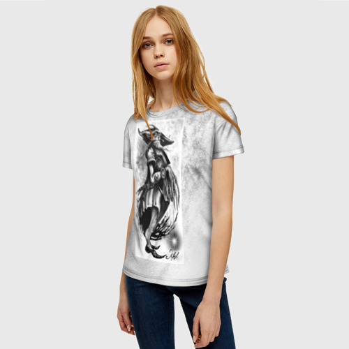 Женская футболка 3D Древлок, цвет 3D печать - фото 3