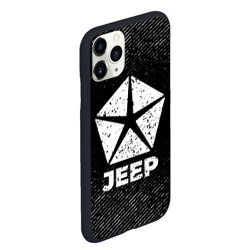 Чехол для iPhone 11 Pro Max матовый Jeep с потертостями на темном фоне - фото 2