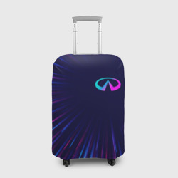 Чехол для чемодана 3D Infiniti neon Speed lines
