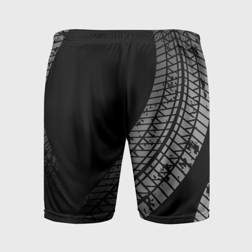 Мужские шорты спортивные Chrysler tire tracks, цвет 3D печать - фото 2