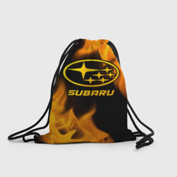 Рюкзак-мешок 3D Subaru - gold gradient