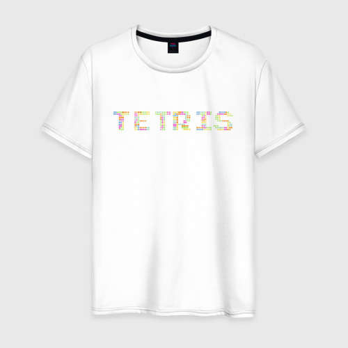 Мужская футболка из хлопка с принтом Фильм Тетрис, Tetris, игра, СССР, вид спереди №1
