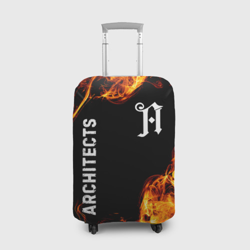 Чехол для чемодана 3D Architects и пылающий огонь