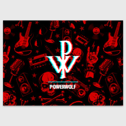 Поздравительная открытка Powerwolf rock glitch