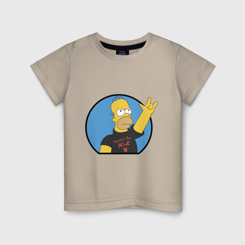 Детская футболка хлопок с принтом Русский рок - ЖиВ, вид спереди #2