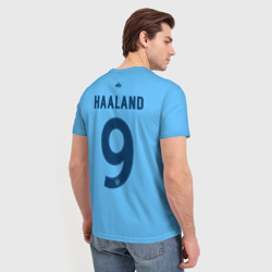 Мужская футболка 3D Эрлинг Холанд Манчестер Сити форма 22-23 домашняя - фото 2