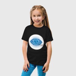Детская футболка хлопок Аджна чакра: Аюрведа, йога, кундалини символ - фото 2