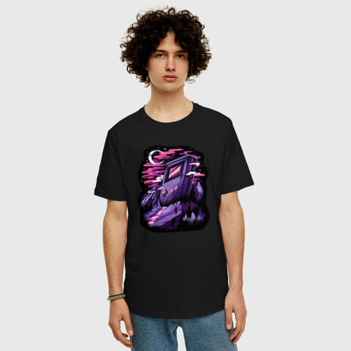 Мужская футболка хлопок Oversize Game Boy Dreamland, цвет черный - фото 3