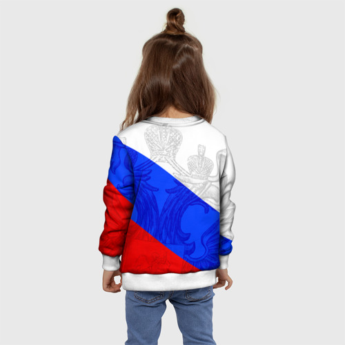 Детский свитшот 3D Сердечко - Россия, цвет 3D печать - фото 8