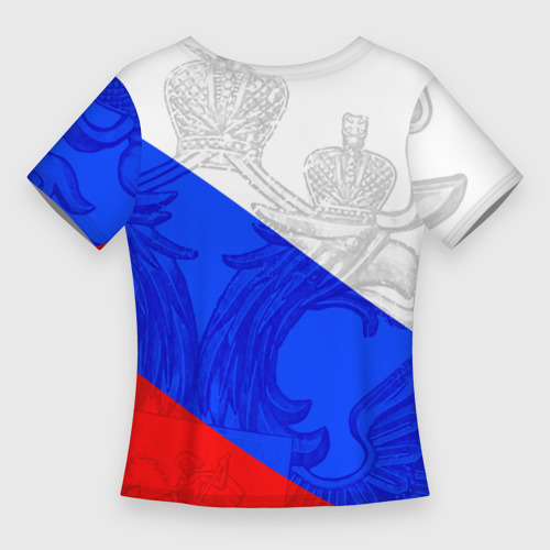 Женская футболка 3D Slim Сердечко - Россия, цвет 3D печать - фото 2