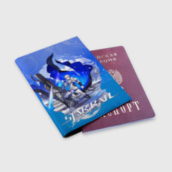 Обложка для паспорта матовая кожа Гепард Хонкай Стар Рейл - фото 2