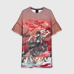 Детское платье 3D Дань Хэн из Хонкай: Стар Рейл