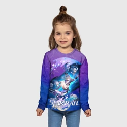 Детский лонгслив 3D Серебряный Волк Хонкай Стар Рейл - фото 2