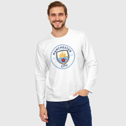 Мужской лонгслив oversize хлопок Manchester City FC - фото 2