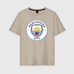 Женская футболка хлопок Oversize Manchester City FC