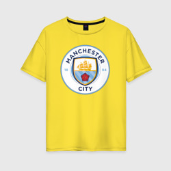 Женская футболка хлопок Oversize Manchester City FC