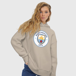 Женское худи Oversize хлопок Manchester City FC - фото 2