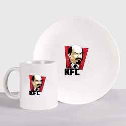 Набор: тарелка + кружка KFC Lenin
