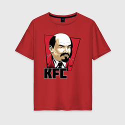 Женская футболка хлопок Oversize KFC Lenin