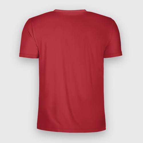Мужская футболка 3D Slim с принтом Тетрис геометрия, вид сзади #1