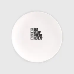 Тарелка Eat, sleep, poker, repeat