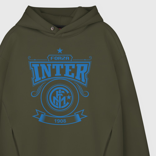 Мужское худи Oversize хлопок Forza Inter, цвет хаки - фото 4