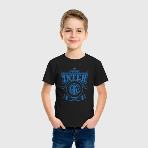 Детская футболка хлопок Forza Inter, цвет черный - фото 3