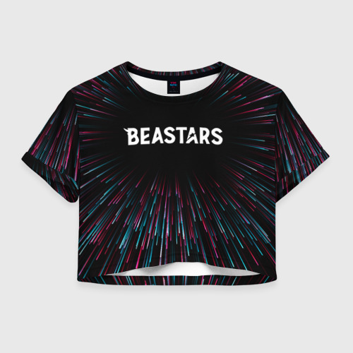 Женская футболка Crop-top 3D Beastars infinity, цвет 3D печать