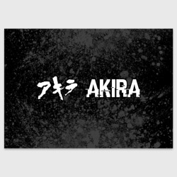 Поздравительная открытка Akira glitch на темном фоне: надпись и символ