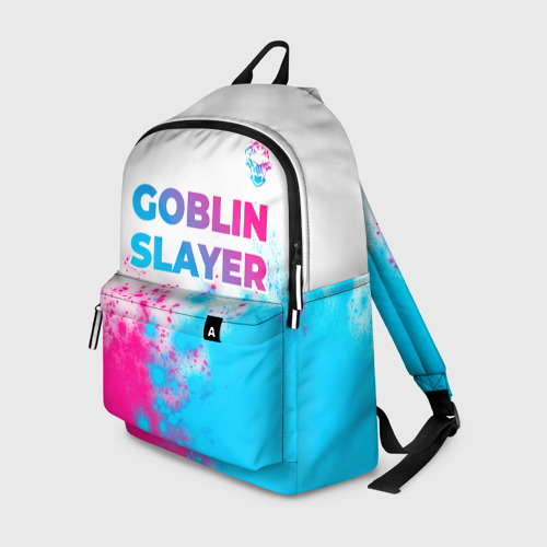 Рюкзак 3D Goblin Slayer neon gradient style: символ сверху