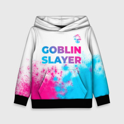 Детская толстовка 3D Goblin Slayer neon gradient style: символ сверху