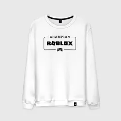 Мужской свитшот хлопок Roblox gaming champion: рамка с лого и джойстиком